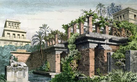 The hanging gardens of Babylon