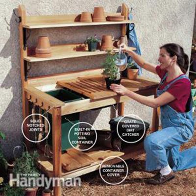 Cedar Potting Bench