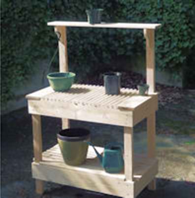 DIY Gardener's Potting Bench