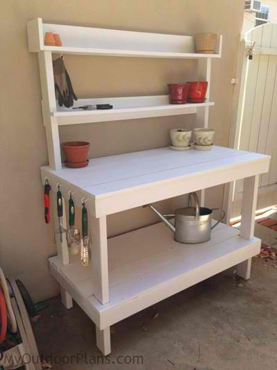Multi-Shelved Potting Bench