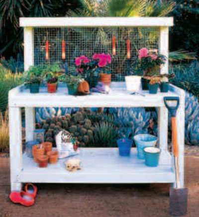 Sunset's Stylish Potting Bench