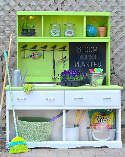 Transformed Dresser Potting Bench