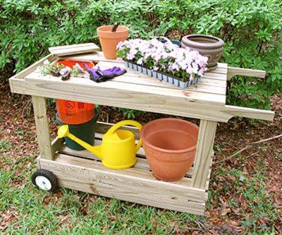 Wheelbarrow Potting Cart