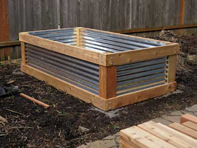 Corrugated Aluminum Raised Bed