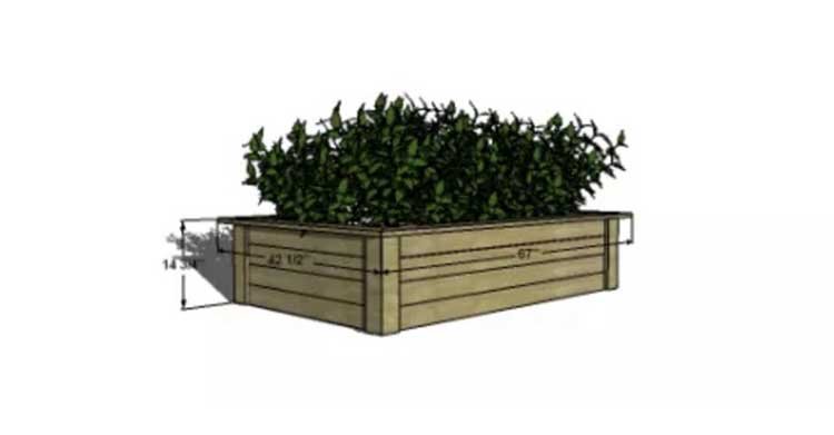 Interlocked Adjustable Wood Planter