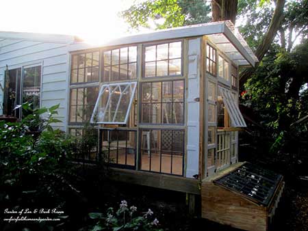 Reclaimed Window Greenhouse